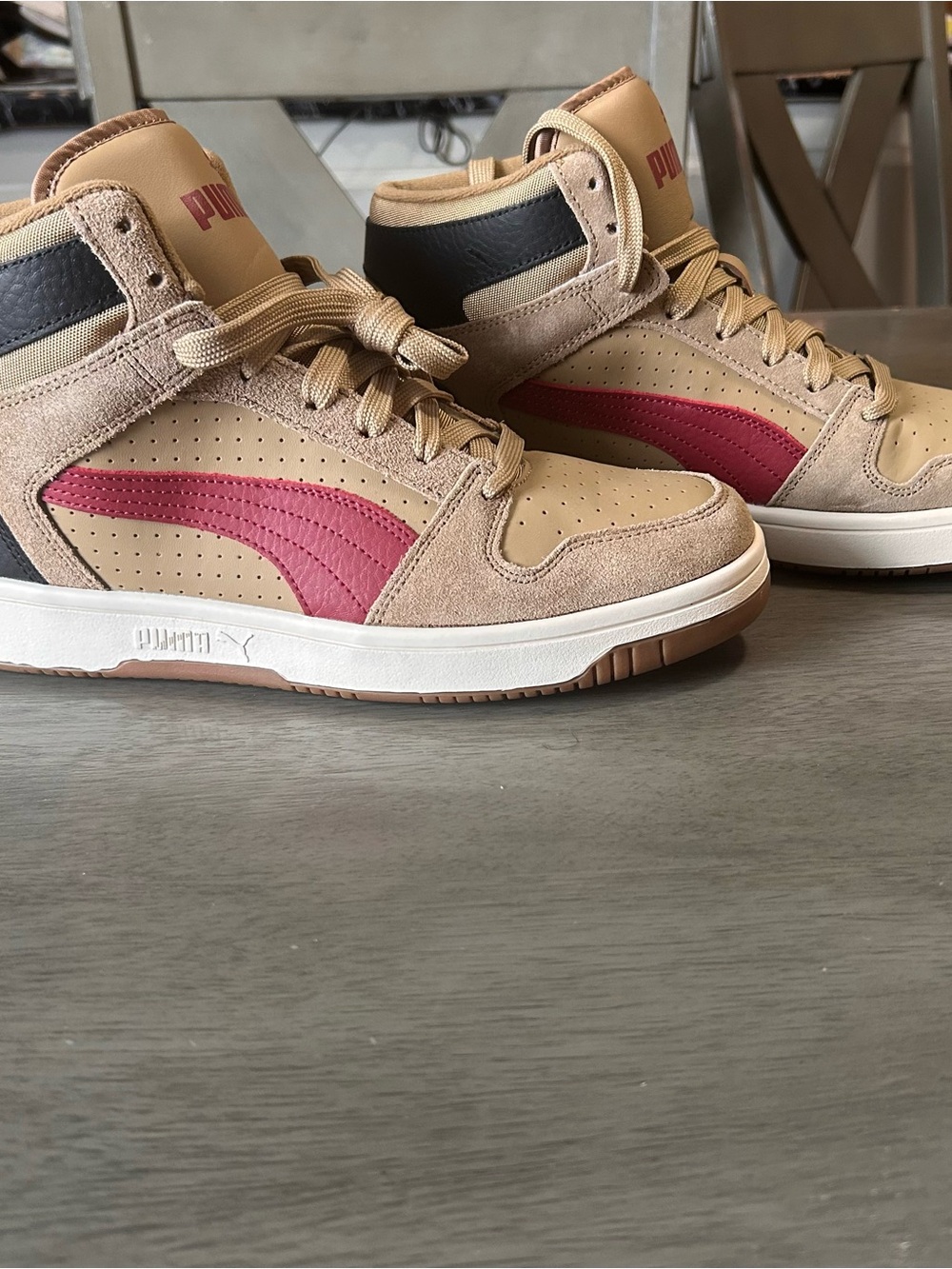PUMA Rebound Layup Suede High Top Sneakers Men’s Size 10